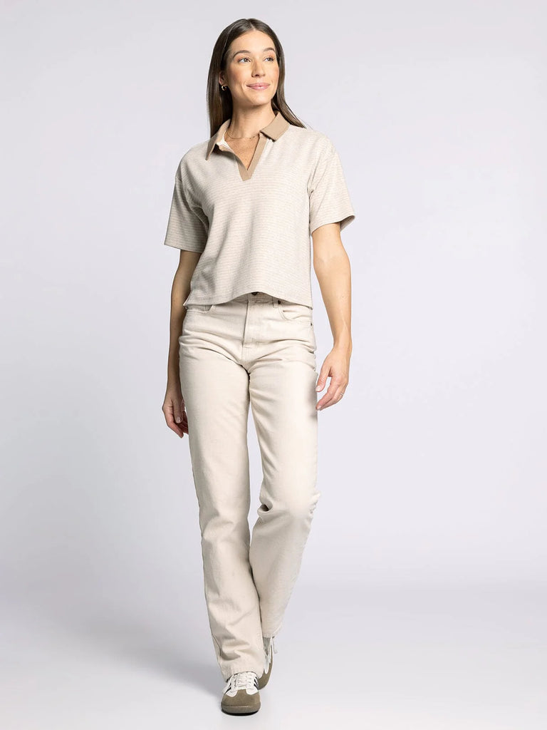 Thread & Supply Collared Knit Top