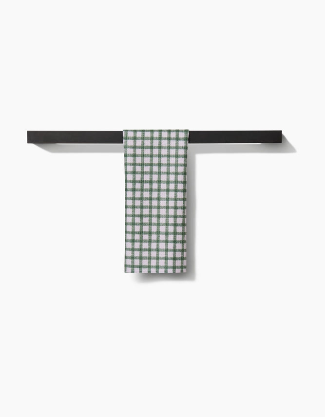 Fireside Green Plaid Bar Towel