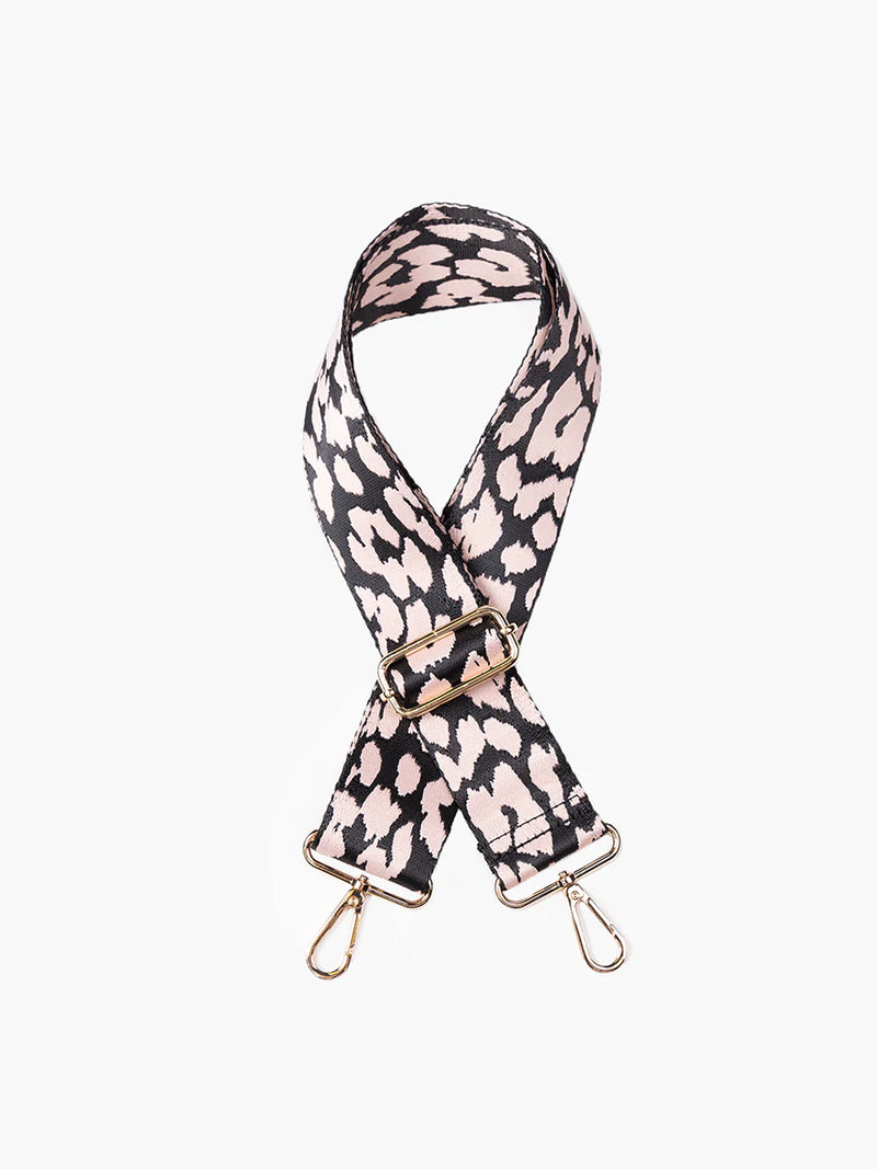 Guitar Strap: Leopard Pink/Black