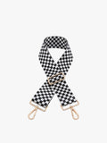 Checkered Guitar Strap: Black/White