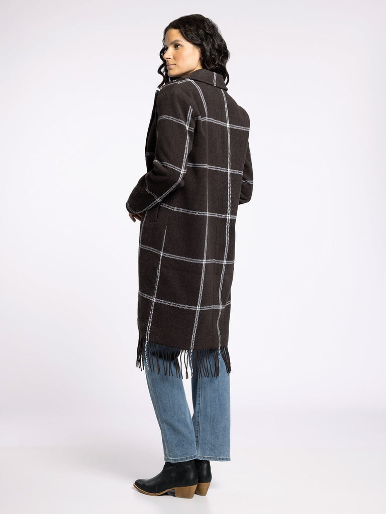 Thread & Supply Plaid Long Coat