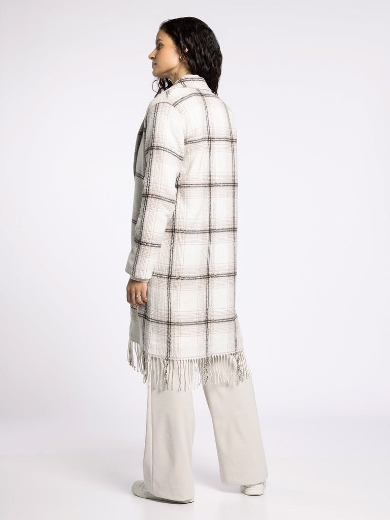 Thread & Supply Plaid Long Coat