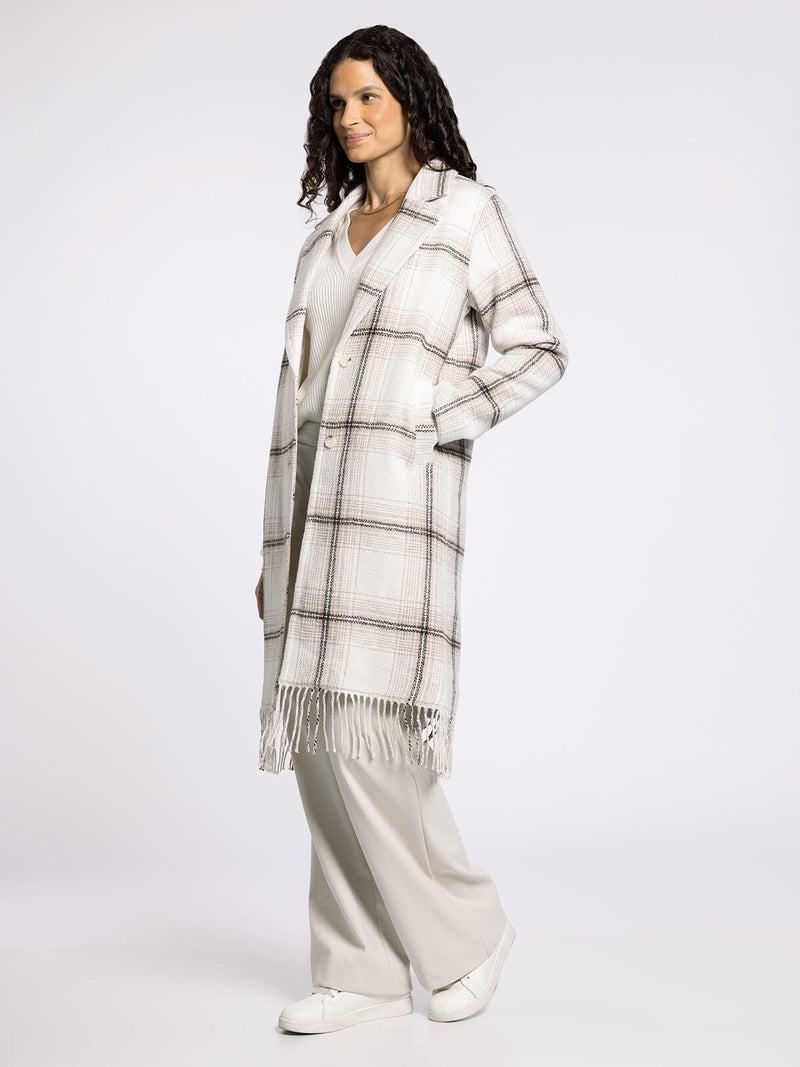 Thread & Supply Plaid Long Coat