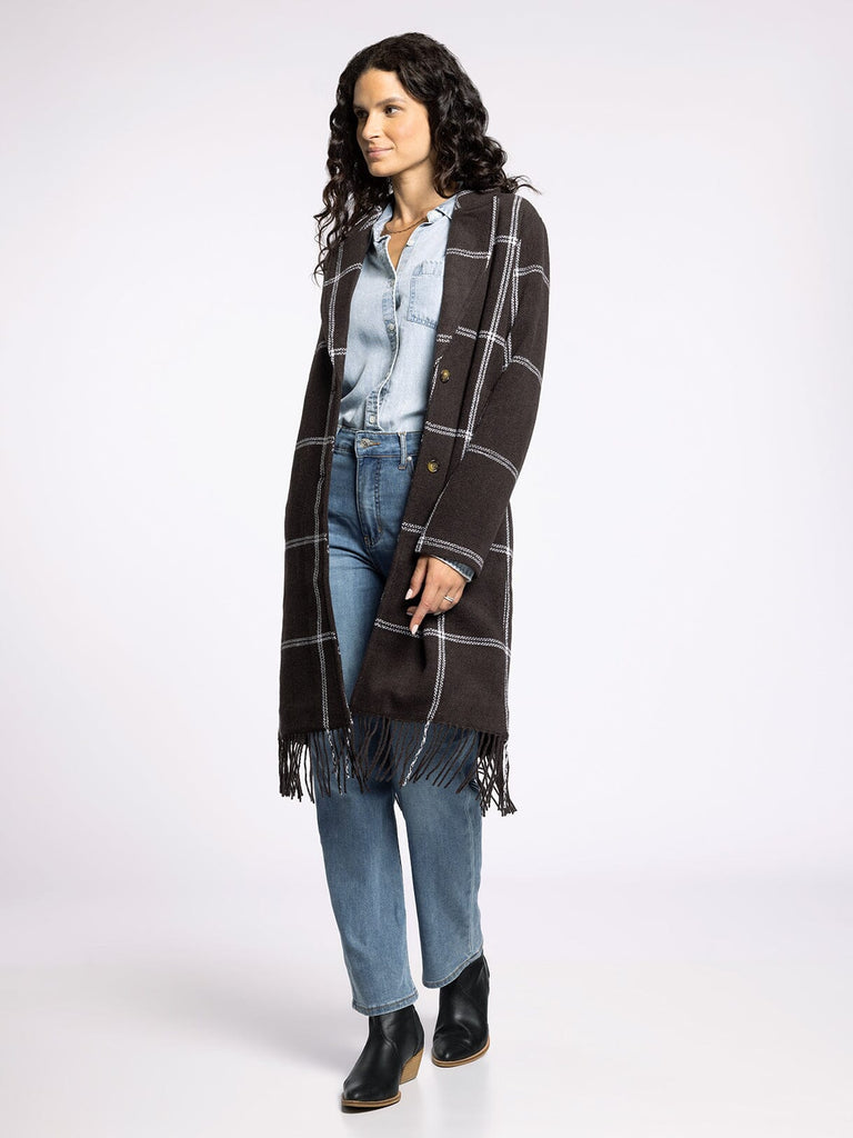 Thread & Supply Plaid Long Coat