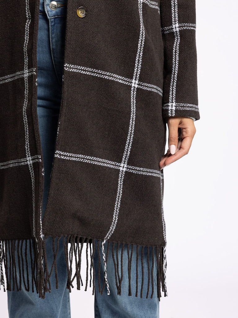 Thread & Supply Plaid Long Coat