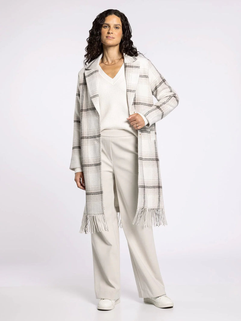 Thread & Supply Plaid Long Coat