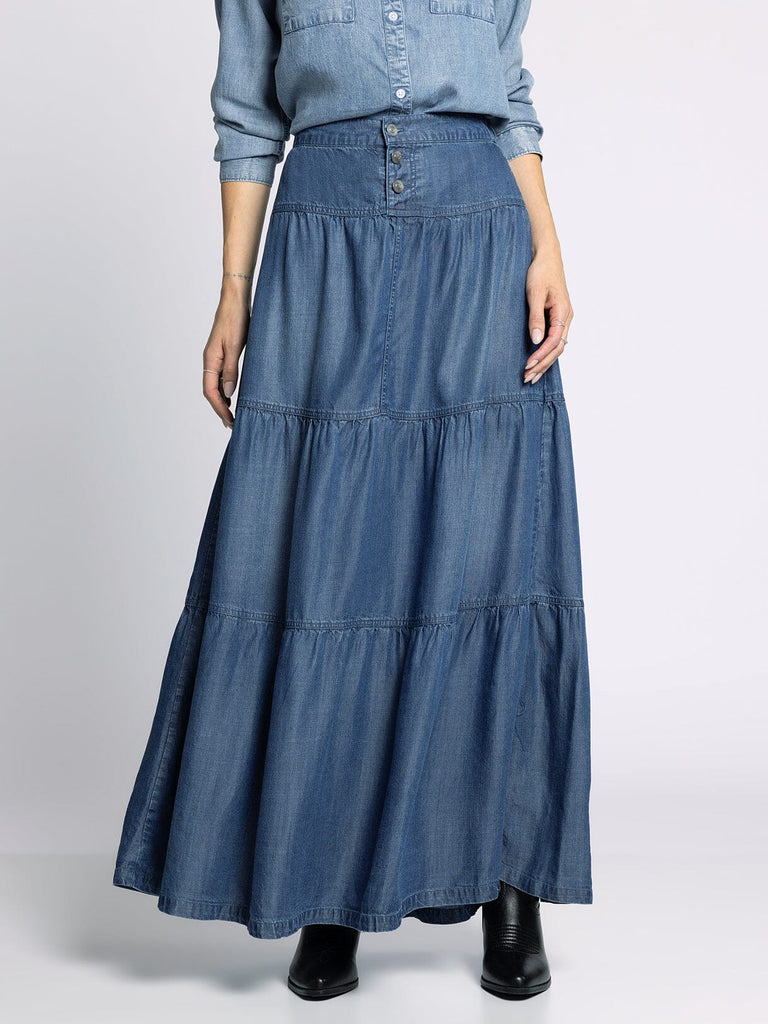 Thread & Supple Chambray Maxi Skirt