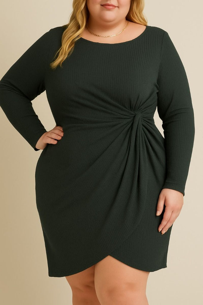 Curvy Waist Twist Dress