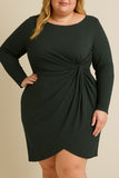Curvy Waist Twist Dress