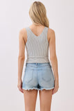 Striped V-Neck Tank Top