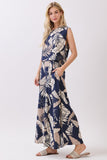 Tropical Print Flowy Pants