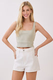 Thermal Knit Cropped Tank Top