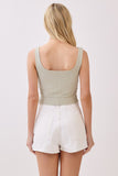 Thermal Knit Cropped Tank Top