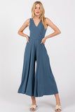 Surplice Wide Leg Jumpsuit