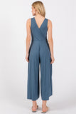 Surplice Wide Leg Jumpsuit