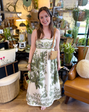 Floral Spaghetti Strap Midi Dress