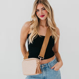 Woven Camera Crossbody Bag