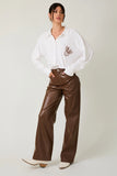 Embroidered Cowgirl Buttoned Shirt