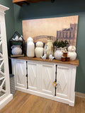 Whitewash Diamond Credenza