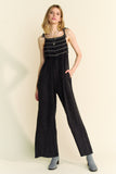 Smocked Gauzy Jumpsuit
