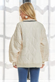 Quilted Sweater Jacket