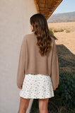 Raw Edge Knit Cardigan