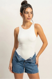 Sleeveless Tank Top Bodysuit