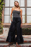 Striped Crochet Knit Jumpsuit