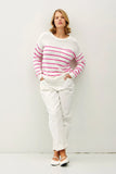 Curvy Striped Sweater
