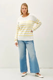 Curvy Striped Sweater