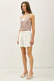 Pinstriped Cotton Vest