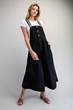 Mineral Wash Wide Leg Overalls