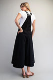 Mineral Wash Wide Leg Overalls