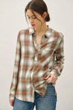 Plaid Button Down Top
