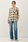 Plaid Button Down Top