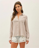 Striped Button Down Top
