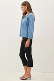 Denim Tencel Top