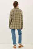 Plaid Flannel Button Down Top