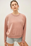Cropped Fleece Sweatshirt