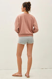 Cropped Fleece Sweatshirt