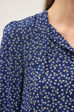 Ditsy Floral Tie Front Blouse