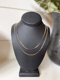 Gold Chain Necklace Set