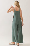 Spaghetti Strap Wide Leg Jumpsuit
