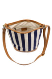 Awning Stripe Bucket Canvas Bag