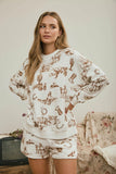 Western Crew Neck Pullover