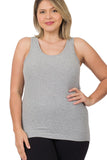 Curvy Ribbed Racerback Tank