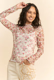 Floral Mesh Top