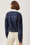 Risen Detachable Sherpa Collar Denim Jacket