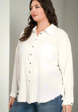 Curvy Oversized Gauzy Top