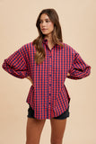 Oversized Gingham Blouse